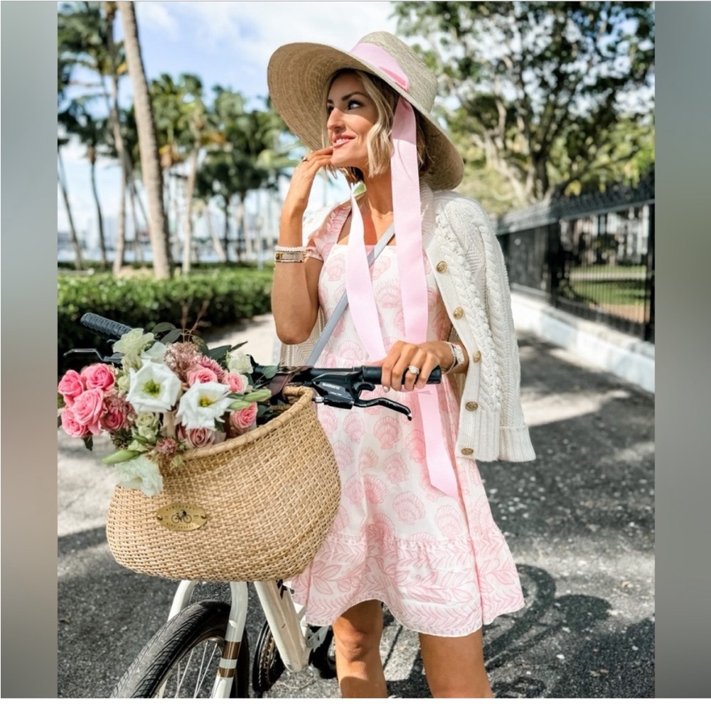 Sail to Sable Pink Shell Print Dress